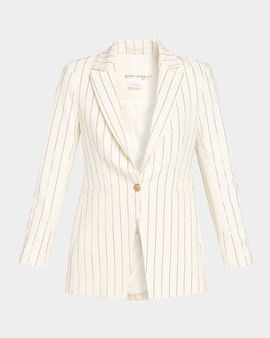 ALICE + OLIVIA Breann Embellished Fitted Blazer