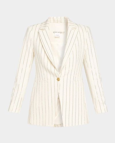 ALICE + OLIVIA Breann Embellished Fitted Blazer