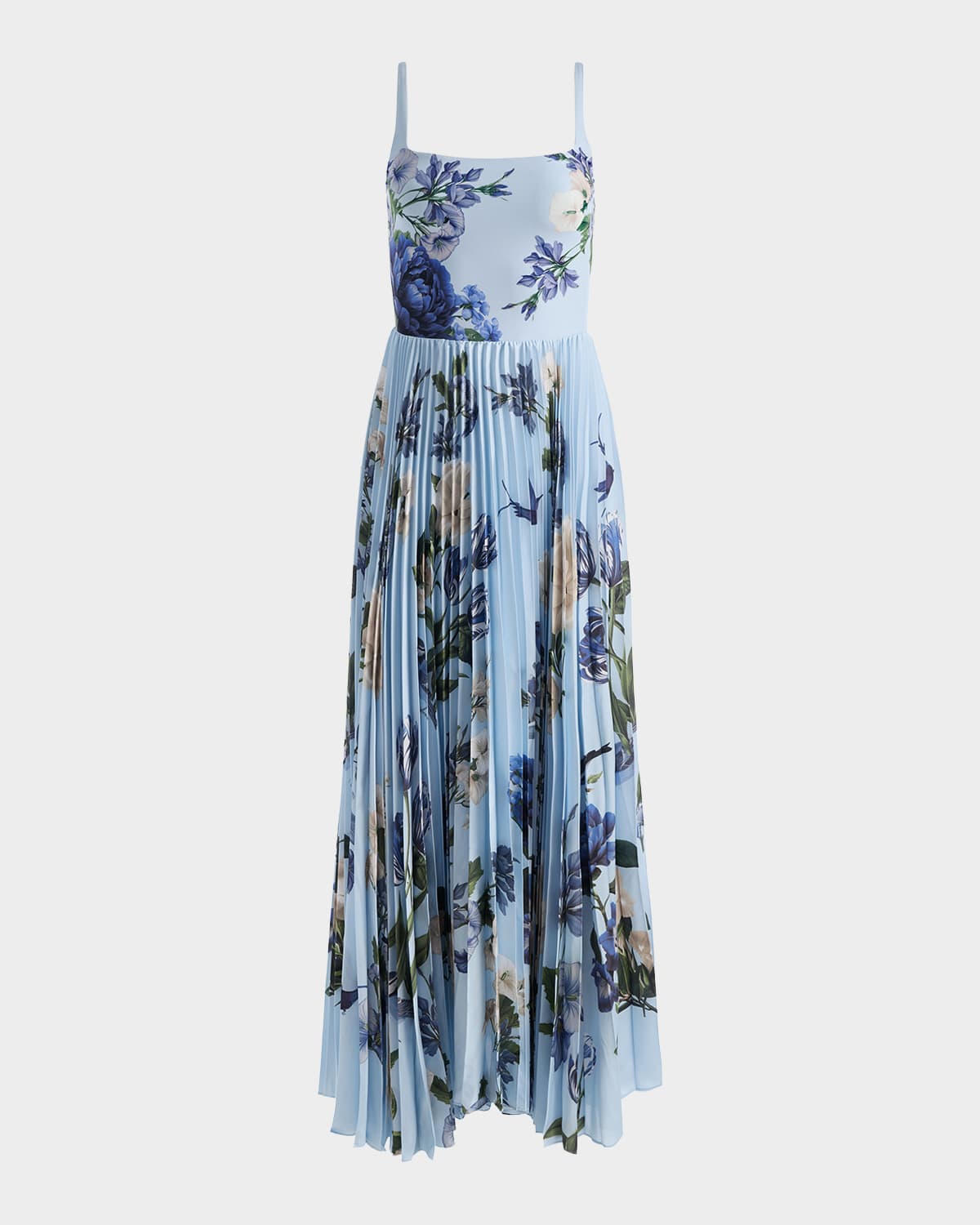 ALICE + OLIVIA Carolyn Pleated Maxi Dress