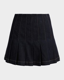 ALICE + OLIVIA Carter Denim Miniskirt