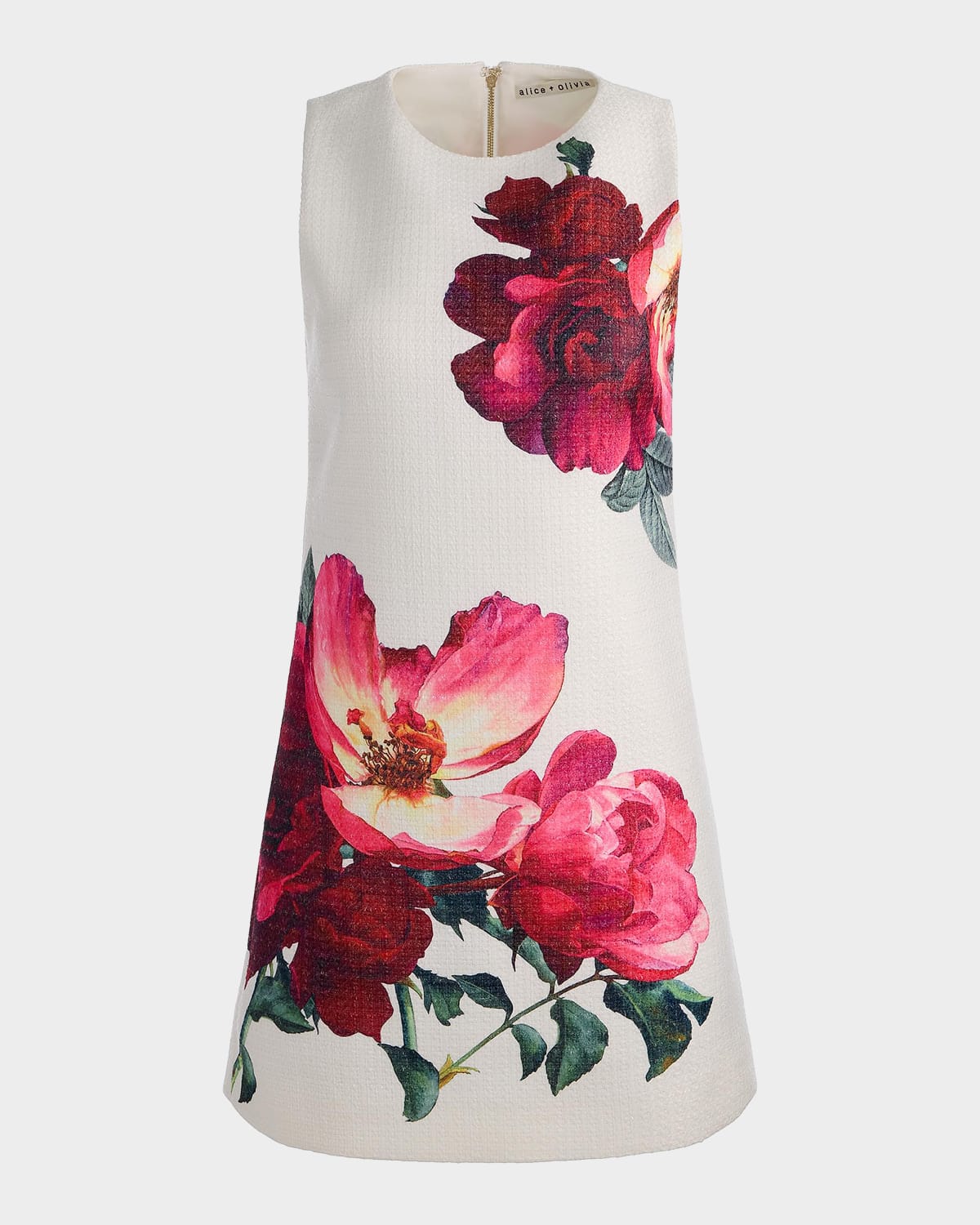 ALICE + OLIVIA Clyde Floral Shift Minidress