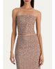ALICE + OLIVIA Cosette Sequined Strapless Top - 4