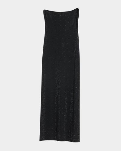 ALICE + OLIVIA Delora Embellished Strapless Midi Dress