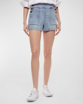 ALICE + OLIVIA Donald Jean Shorts