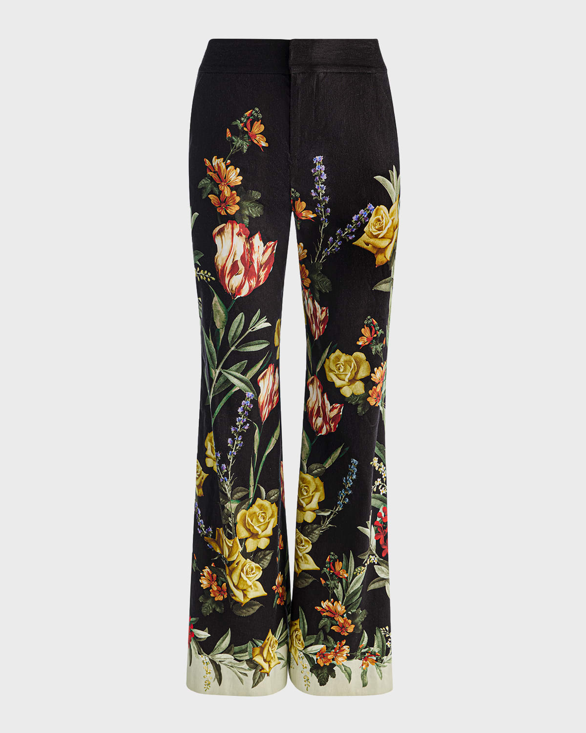 ALICE + OLIVIA Dylan Floral Wide-Leg Pants