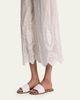 ALICE + OLIVIA Elba Embroidered Cotton Pants - 5