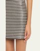 ALICE + OLIVIA Eleana Woven Vegan Leather Mini Skirt - 5
