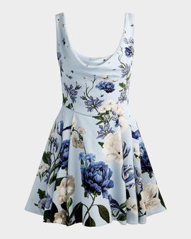 ALICE + OLIVIA Estrella Floral Mini Dress
