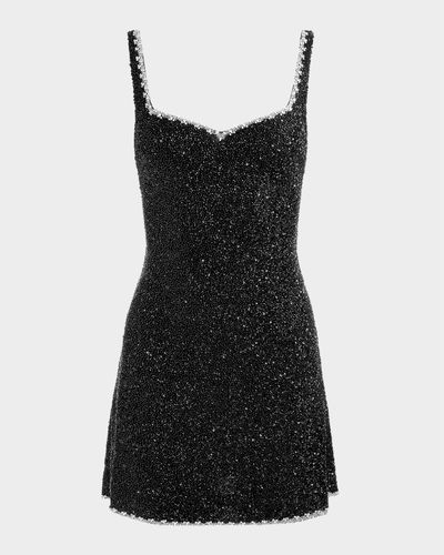 knee length dresses for ladies Eve Off The Shoulder Silk and Wool Mini Dress