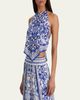 ALICE + OLIVIA Frenchie Handkerchief Halter Top - 4