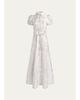 ALICE + OLIVIA Henrietta Belted Metallic Jacquard Gown - 1