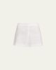ALICE + OLIVIA Hera Linen-Blend Flare Shorts - 1