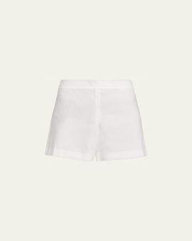 ALICE + OLIVIA Hera Linen-Blend Flare Shorts