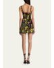 ALICE + OLIVIA Julia Floral Print Mini Dress - 3