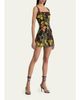 ALICE + OLIVIA Julia Floral Print Mini Dress - 4