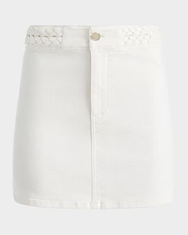ALICE + OLIVIA Kari Braided Waistband Mini Skirt