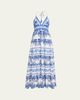 ALICE + OLIVIA Karolina Tiered Halter Maxi Dress - 1