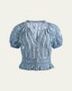 ALICE + OLIVIA Kathryn Embroidered Short-Sleeve Blouse - 1