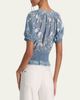 ALICE + OLIVIA Kathryn Embroidered Short-Sleeve Blouse - 3
