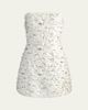 ALICE + OLIVIA Katia Sequined Strapless Mini Dress - 1