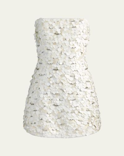 ALICE + OLIVIA Katia Sequined Strapless Mini Dress