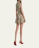 ALICE + OLIVIA Kim Paneled Floral Mini Shirtdress - 3