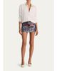 ALICE + OLIVIA Mace High-Rise Jacquard Mini Skort - 2
