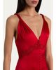 ALICE + OLIVIA Nisa Cutaway Lace-Trim Satin Gown - 5