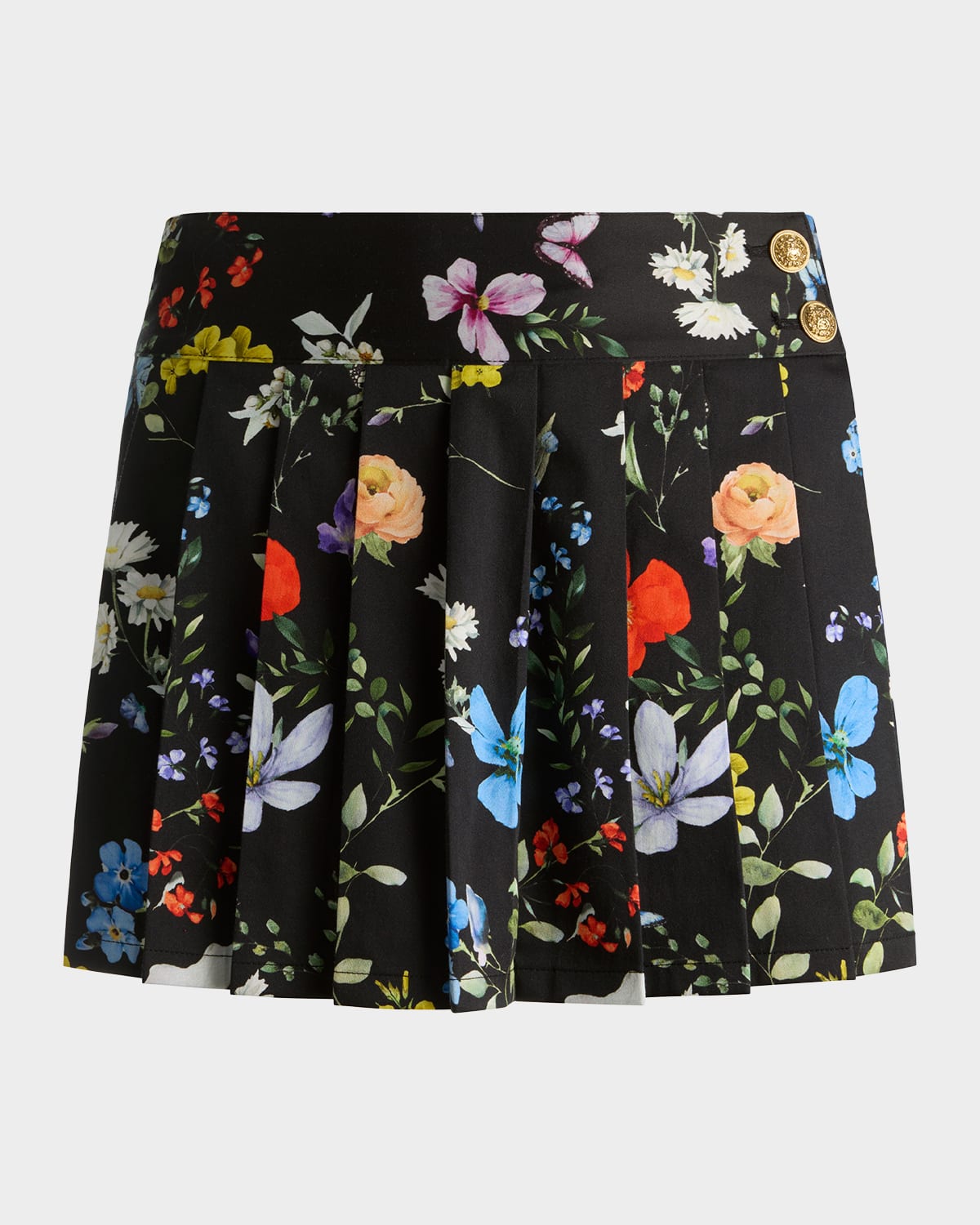 ALICE + OLIVIA Noah Pleated Mini Skirt