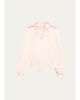 ALICE + OLIVIA Roanne Tie-Front Satin Blouse - 1