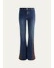 ALICE + OLIVIA SB Faux-Leather Cutout Jeans - 1