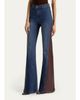 ALICE + OLIVIA SB Faux-Leather Cutout Jeans - 4