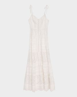 ALICE + OLIVIA Shanti Embroidered Cotton Maxi Dress