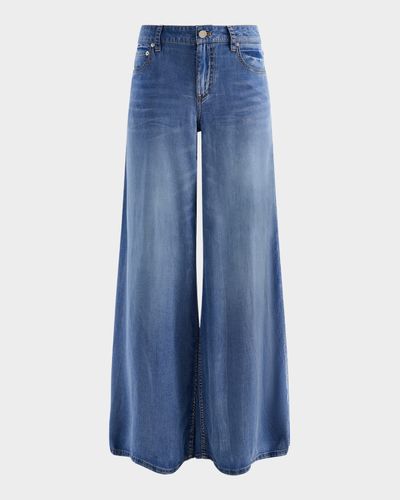 ALICE + OLIVIA Sidney Ultra Wide-Leg Jeans