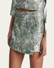ALICE + OLIVIA Somers Metallic Jacquard Mini Skort - 5