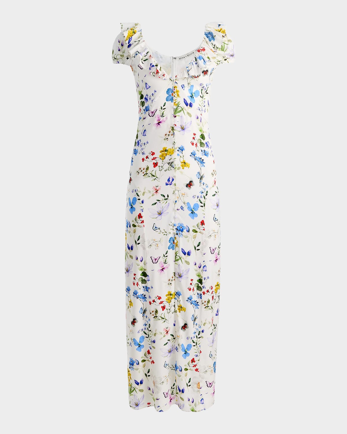 ALICE + OLIVIA Tara Twisting Vines Slipdress