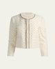 ALICE + OLIVIA Thomasina Embellished Tweed Jacket - 1