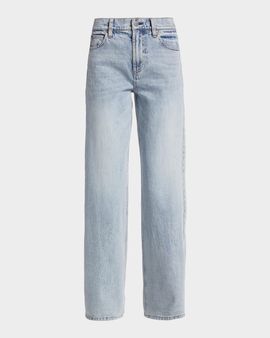 ALICE + OLIVIA Trish Mid-Rise Stretch Baggy Jeans