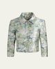 ALICE + OLIVIA Weston Metallic Jacquard Cropped Jacket - 1