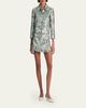ALICE + OLIVIA Weston Metallic Jacquard Cropped Jacket - 2