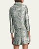 ALICE + OLIVIA Weston Metallic Jacquard Cropped Jacket - 3