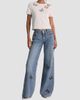 ALICE + OLIVIA Women's Amazing Embellished Butterfly Cut-Out Wide-Leg Jeans - 2