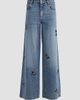 ALICE + OLIVIA Women's Amazing Embellished Butterfly Cut-Out Wide-Leg Jeans - 7