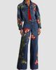 ALICE + OLIVIA Women's Amazing Embroidered Appliqué Baggy Low-Rise Jeans - 2