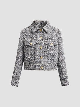 ALICE + OLIVIA Women's Chloe Cropped Boxy Jacket
