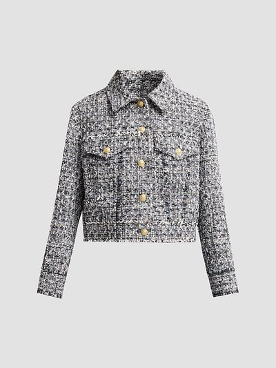 ALICE + OLIVIA Women's Chloe Cropped Boxy Jacket