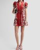 ALICE + OLIVIA Women's Cora Floral Tiered Mini Shirtdress - 2