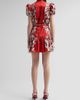 ALICE + OLIVIA Women's Cora Floral Tiered Mini Shirtdress - 3
