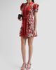 ALICE + OLIVIA Women's Cora Floral Tiered Mini Shirtdress - 4