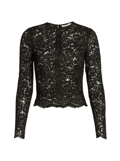 Alice + Olivia Women's Delaina Lace Top